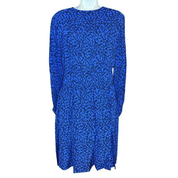 Derek Lam 10 Crosby Emma Long Sleeved Dress in Cobalt Blue NWT Size 6 - Picture 6 of 9
